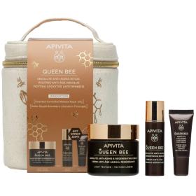 Apivita Набор Anti-Aging крем легкий 50 мл  сыворотка 10 мл  крем для век 5 мл. фото