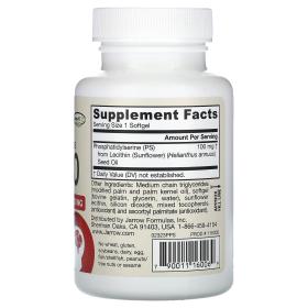 JARROW Фосфатидилсерин PS100 100 мг, 60 капсул. фото