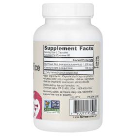 JARROW Комплекс Red Yeast Rice  Co-Q10, 120 капсул. фото