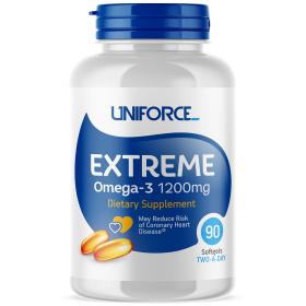 Uniforce Extreme Omega-3 1200 мг, 90 капсул. фото