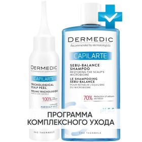 Dermedic Программа Capilarte базовый уход пилинг 100 мл  шампунь Sebu-Balance 300 мл. фото