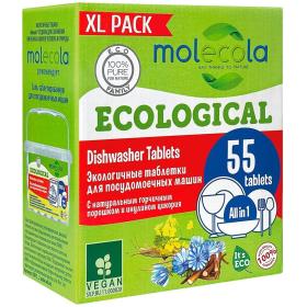 Molecola Экологичные таблетки для посудомоечных машин, 55 шт. фото
