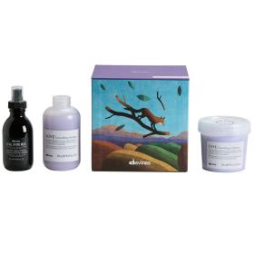 Davines Набор для разглаживания непослушных волос шампунь 250  кондиционер 250 мл  молочко 135 мл. фото