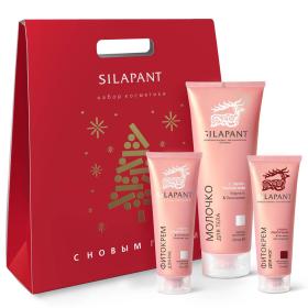Silapant Подарочный набор для тела молочко 250 мл  крем для рук 75 мл крем для ног 75 мл. фото