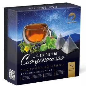 Алтэя Подарочный набор Секреты сибирского чая, 40 пирамидок х 2,5 г. фото