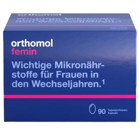 Orthomol Комплекс Фемин для женщин во время постменопаузы на 90 дней, 180 капсул х 675 мг. фото