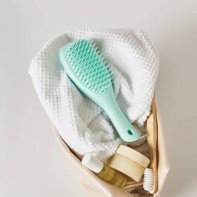 Tangle Teezer Расческа для тонких, окрашенных, ослабленных волос Mini Jade Lagoon. фото