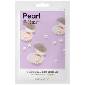 Missha Тканевая маска с экстрактом жемчуга, придающая сияние тусклой коже для лица , 19 г. фото