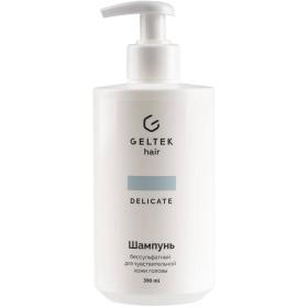 Гельтек Бессульфатный шампунь для чувствительной кожи головы Delicate, 390 мл. фото