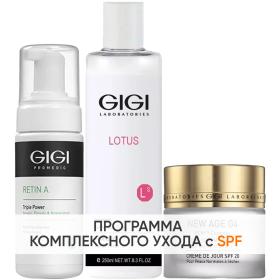 GiGi Программа GiGi очищение и основной уход мусс 120 мл  тоник 250 мл  крем SPF20 50 мл. фото