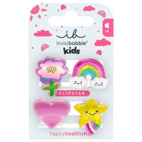 Invisibobble Мини заколки-крабики для волос детские Happy World, 4 шт. фото