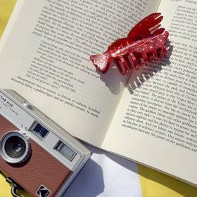 Invisibobble Заколка-крабик Summer in Capri Lobster Lover, размер M. фото
