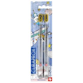 Curaprox Набор ультрамягких зубных щеток Duo Hento Toto Edition 2022, 2 щетки. фото