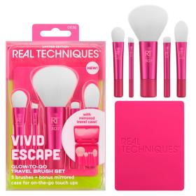 Real Techniques Набор мини-кистей для макияжа Glow To Go Travel Set. фото
