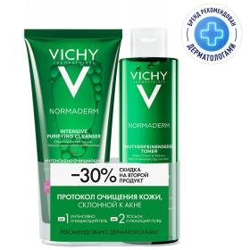 Vichy Набор для кожи, склонной к акне гель 200 мл  лосьон 200 мл. фото