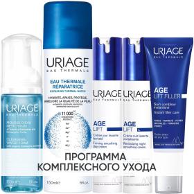 Uriage Программа Age Lift комплексный уход мусс 150 мл  термальная вода 150 мл  крем день 40 мл  филлер 30 мл  крем ночь 40 мл. фото
