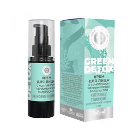 Дом природы Крем для лица Green Detox с комплексом черноморских водорослей Интенсивное увлажнение, 25 г. фото