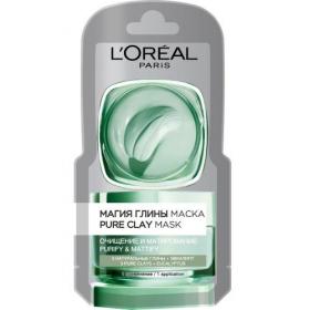 Loreal Paris Магия глины Очищение и Матирование маска монодоза, 6 мл. фото