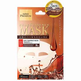 Japan Gals Маска для лица c тремя видами коллагена Essence Premium, 30 шт. фото