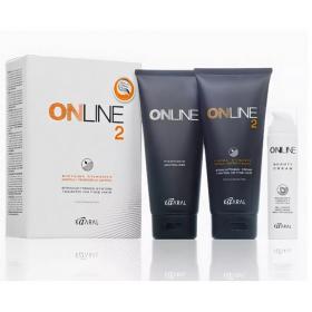 Kaaral Выпрямляющий крем для окрашенных и слабых волос Online hair straightening system 2, 445 мл. фото