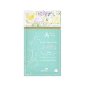 Mijin Маска 2 шаговая для проблемной кожи 2 Step white flower Soothing mask, 1 шт. фото