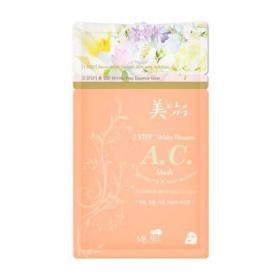 Mijin Маска 2 шаговая против акне 2 Step white flower A.C mask, 1 шт. фото
