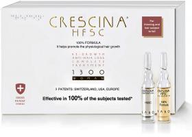 Crescina 1300 Комплекс для женщин лосьон для стимуляции роста волос 10  лосьон против выпадения волос 10. фото