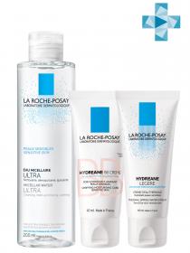 La Roche-Posay Набор Hydreane Legere 40 мл  Hydreane BB Light 40 мл  Micellar water 200 мл. фото