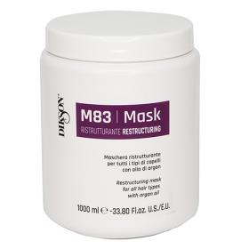 Dikson Восстанавливающая маска для всех типов волос с аргановым маслом Maschera Ristrutturante M83, 1000 мл. фото