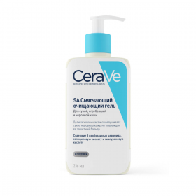 CeraVe Смягчающий очищающий гель SA для сухой, огрубевшей и неровной кожи, 236 мл. фото