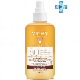 Vichy Солнцезащитный двухфазный спрей-активатор загара SPF 50, 200 мл. фото