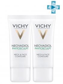 Vichy Комплект Неовадиол Phytosculpt Крем для зоны шеи, декольте и овала лица, 2 шт. по 50 мл. фото