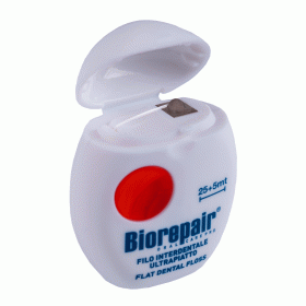 Biorepair Расширяющаяся зубная нить без воска для чувствительных десен Non-Waxed Expanding Floss, 30 м. фото