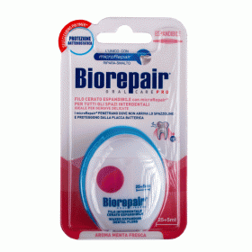 Biorepair Ультраплоская зубная нить без воска для чувст.зубов Ultra-Flat Waxed Floss, 30м. фото