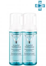 Vichy Комплект Пенка для умывания увлажняющая улучшающая цвет лица Purete Thermal, 2 шт. по 150 мл. фото