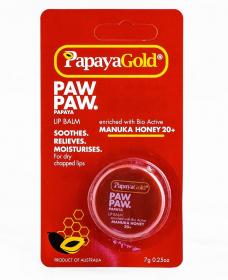 Papaya Gold Увлажняющий бальзам для кожи губ с медом Манука, 7 г. фото