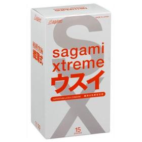 Sagami Презервативы ультратонкие Xtreme 0.04 мм, 15 шт. фото