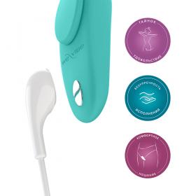 We-Vibe Клиторальный вибратор Moxie, голубой. фото