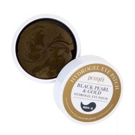 Petitfee Патчи для глаз с черным жемчугом и золотом Black Pearl  Gold Eye Patch, 60 шт х 1,4 г. фото