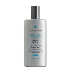 SkinCeuticals Солнцезащитный флюид для чувствительной кожи с 100 минеральными фильтрами Sheer mineral SPF50, 50 мл. фото