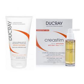 Ducray Набор Керастим Лосьон против выпадения 2х30 мл  Анафаз Шампунь 200 мл. фото