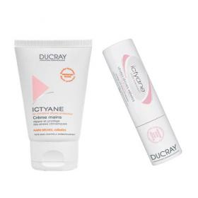 Ducray Итикан Новогодний набор Крем для рук 50 мл  Стик для губ 3 г. фото