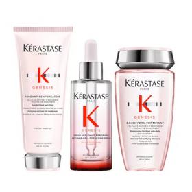 Kerastase Комплект Дженезис молочко  сыворотка  шампунь-ванна. фото