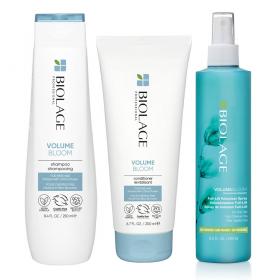Matrix Набор для придания объема Volumebloom шампунь 250 мл  кондиционер 200 мл  спрей 250 мл. фото