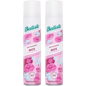 Batiste Сухой шампунь для волос Nice с фруктово-цветочным ароматом, 2 х 200 мл. фото