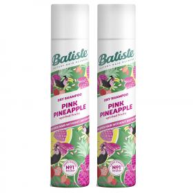 Batiste Сухой шампунь для волос Pink Pineapple с фруктовым ароматом, 2 х 200 мл. фото