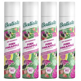 Batiste Сухой шампунь для волос Pink Pineapple с фруктовым ароматом, 4 х 200 мл. фото