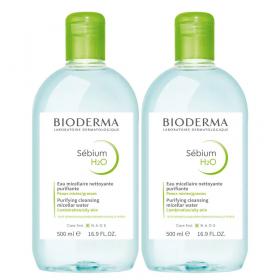 Bioderma Мицеллярная вода для жирной и проблемной кожи, 2х500 мл. фото