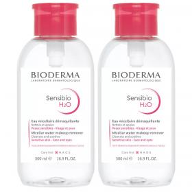 Bioderma Набор мицеллярная вода H2O, помпа, 2х500 мл. фото