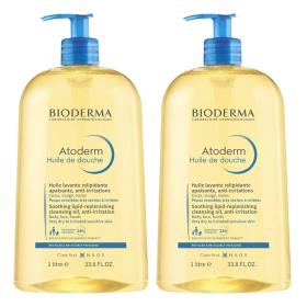 Bioderma Набор увлажняющее масло для душа, 2х1 л. фото